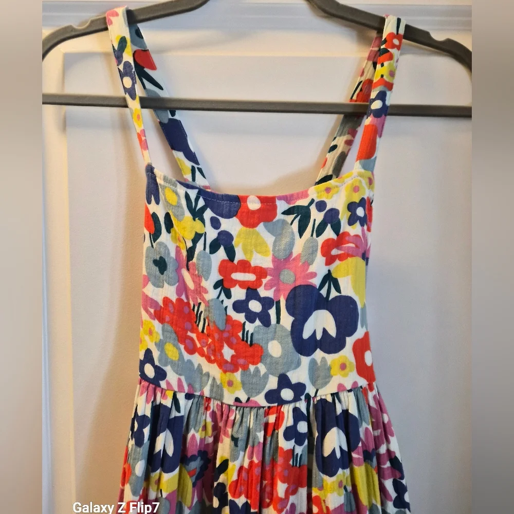 Hanna Andersson, Girls Bright Floral Summer Dress, Size 12Y - Picture 2 of 4